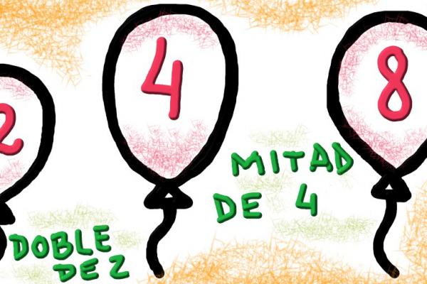 imagen decorativa con globos y números