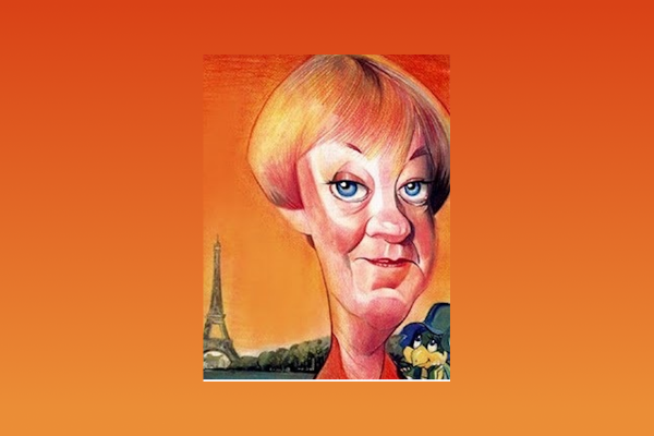 Caricatura de María Elena Walsh