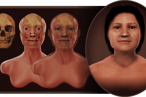 Reconstrucción de un rostro indígena