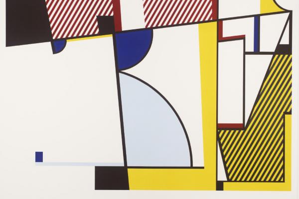 imagen obra abstracta del artista Roy Lichtenstein