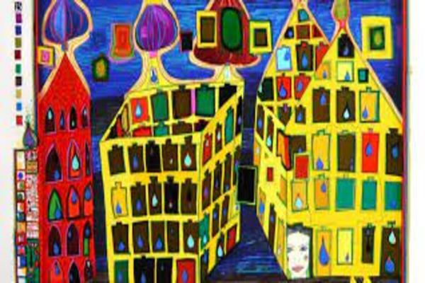 Casitas de colores del pintor Hundertwasser