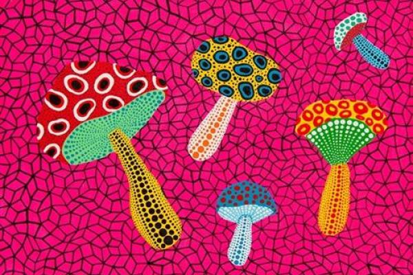 Imagen obra Yayoi Kusama con puntos