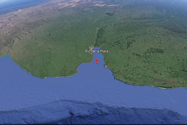 imagen satelital Río de la Plata