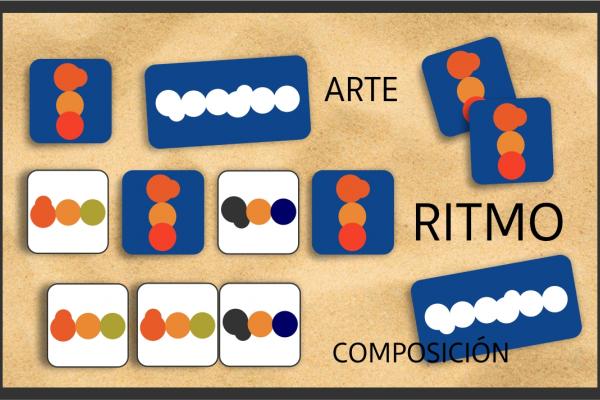 piezas con figuras de colores