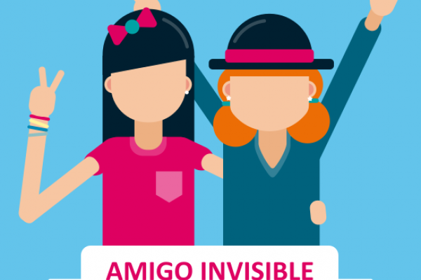ilustración amigas abrazadas