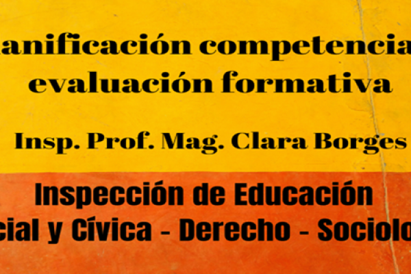 Imagen que dice planificación competencial y evaluación formativa.