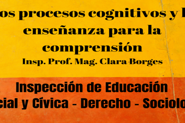 Imagen que dice Los procesos cognitivos y la enseñanza para la comprensión