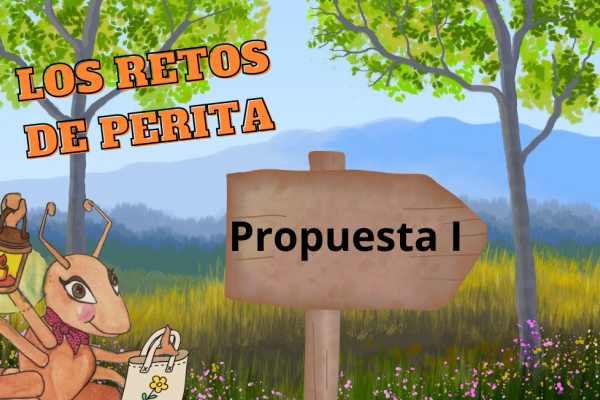 IMAGEN ANIMADA: Perita en el bosque presentando la propuesta I