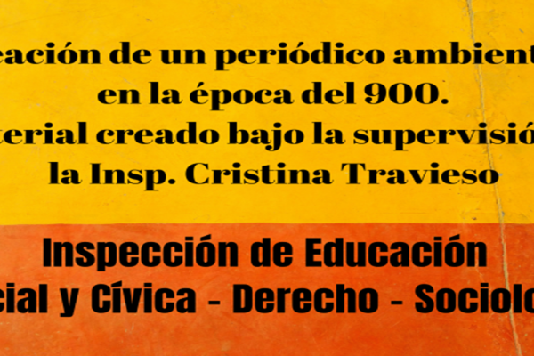 Texto que dice Creación de un periódico ambientado en la época del 900
