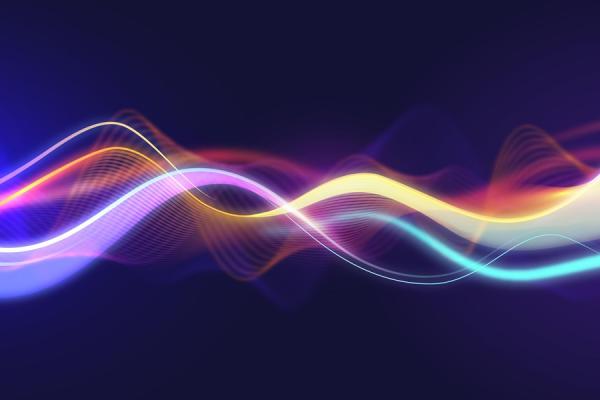ondas de colores