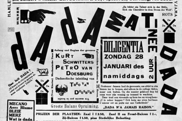 Imagen de la portada del manifiesto Dadaísta 