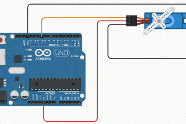 Circuito correspondiente a la conexión de un motor servo