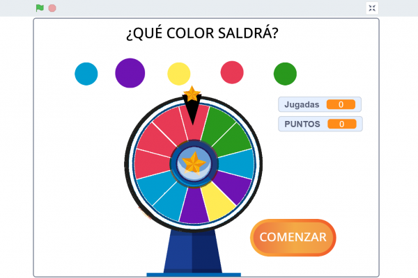 Captura del juego de la ruleta