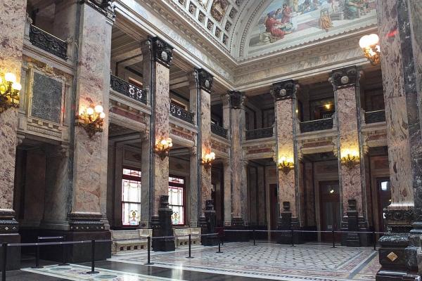 Interior del Palacio Legislativo de Montevideo
