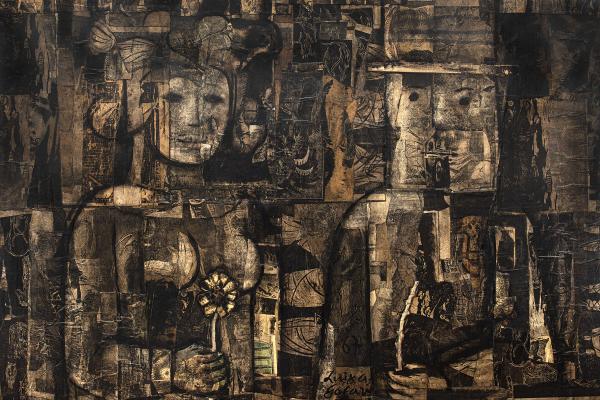Imagen de la obra "Máscaras de la espina y la flor" de Luis Solari