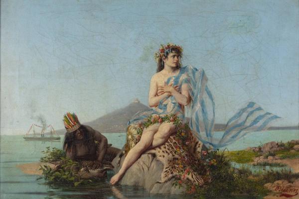 Imagen de la obra "Resurgimiento de la patria" de Juan Manuel Blanes