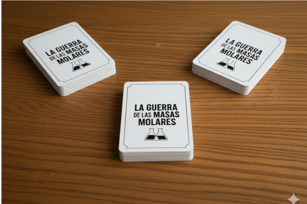 Tres mazos con cartas como las del juego