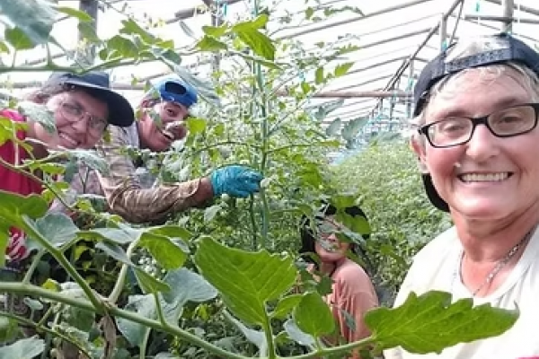 Mujeres en la huerta
