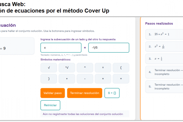 Captura de pantalla de la página principal de la aplicación web Tapaybusca