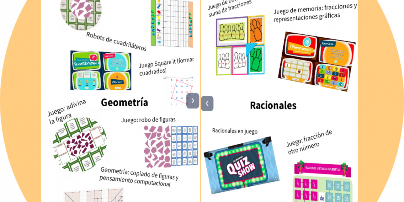 Agrupamiento de juegos de geometría y racionales
