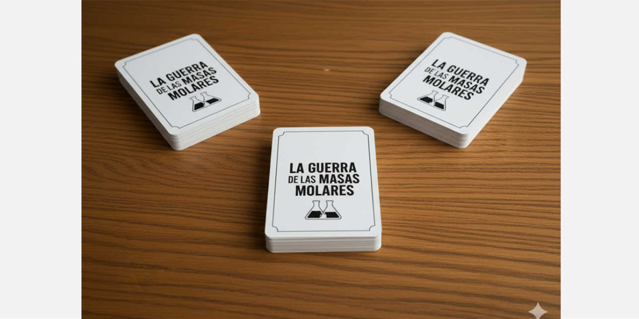Tres mazos con cartas como las del juego