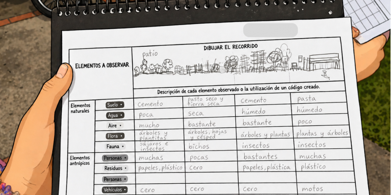 Registro de la transecta