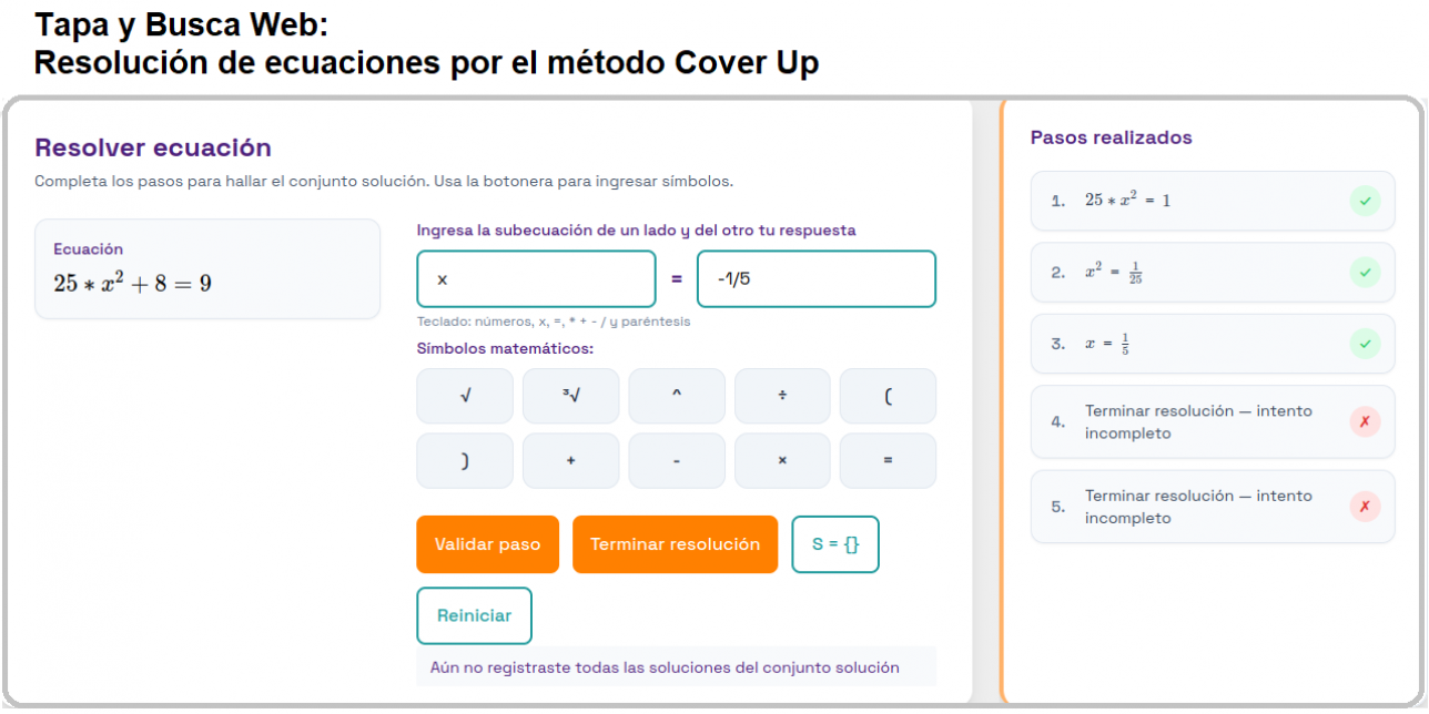 Captura de pantalla de la página principal de la aplicación web Tapaybusca